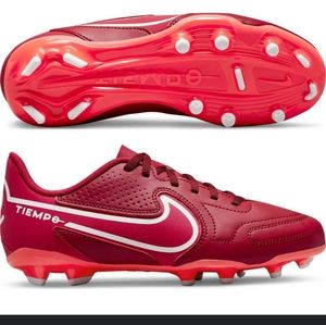 Nike Jr Tempo Size 4Y Soccer Shoes Red